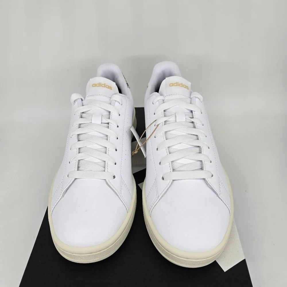 New adidas Advantage Cloud White White Tint Women's Tennis Shoes Size 6 - Picture 2 of 8